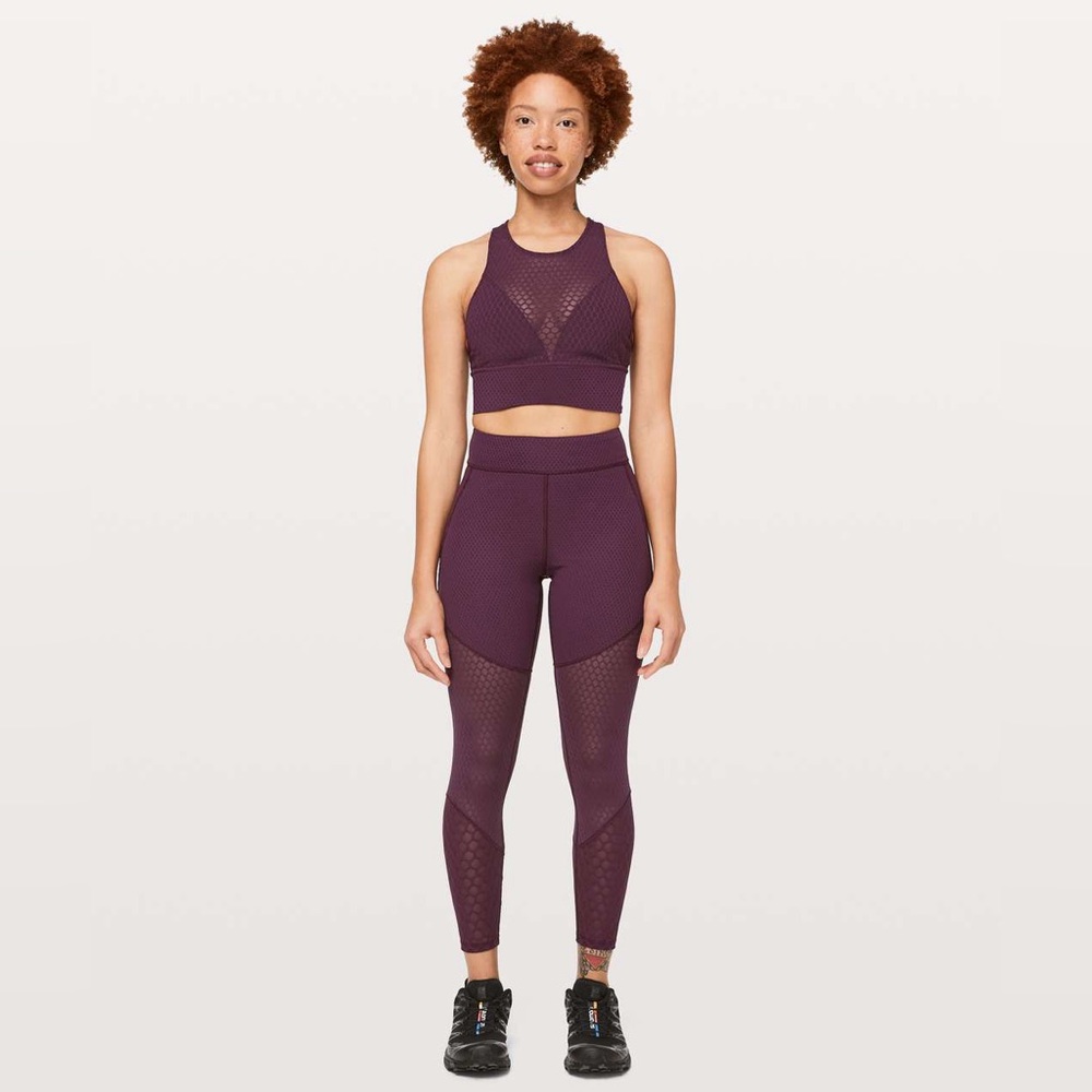 Lululemon LAB RARE Geo Tight 28"•High Rise Compression Pant•Plum•NO FLAWS•6 - Picture 14 of 16